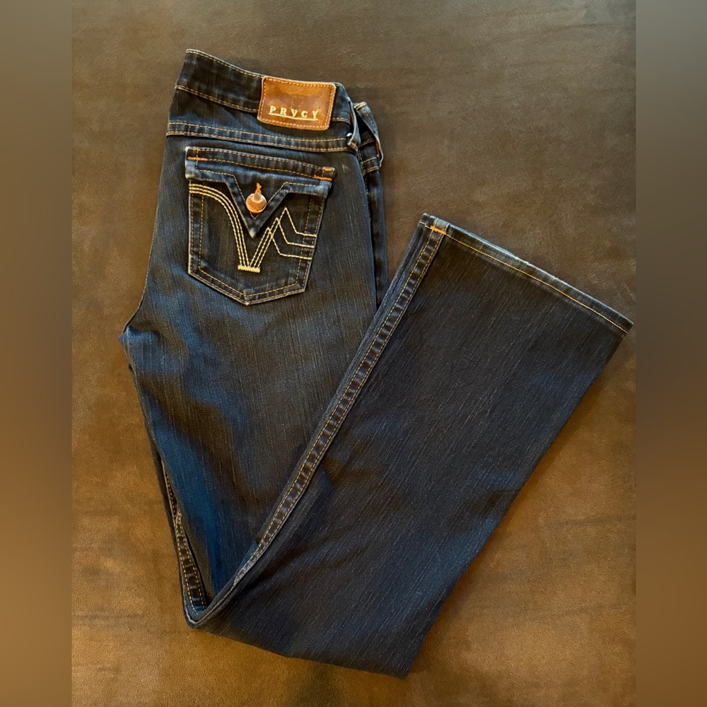 PRVCY Dark Indigo Bootcut Jeans